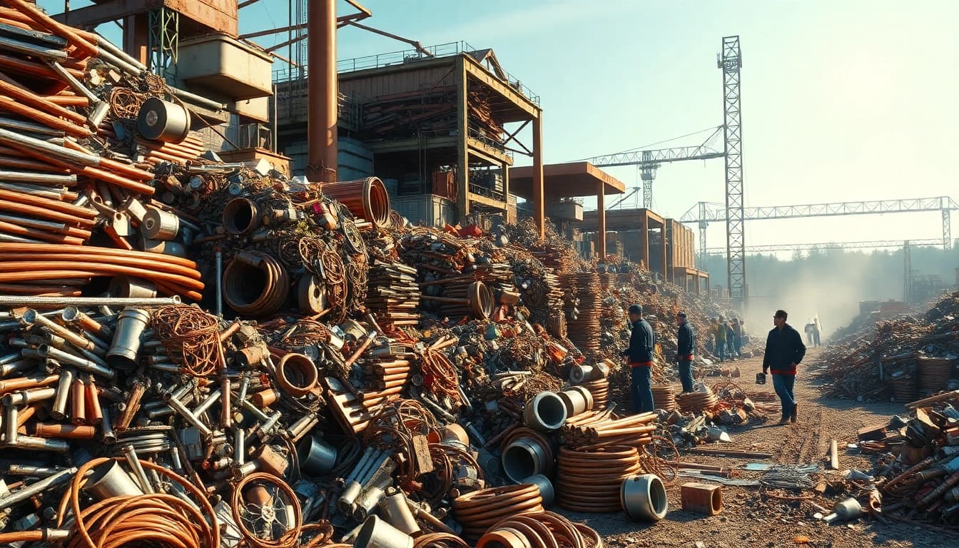Discover the Schrottplatz Remscheid where scrap metals like copper and aluminum transform into cash.