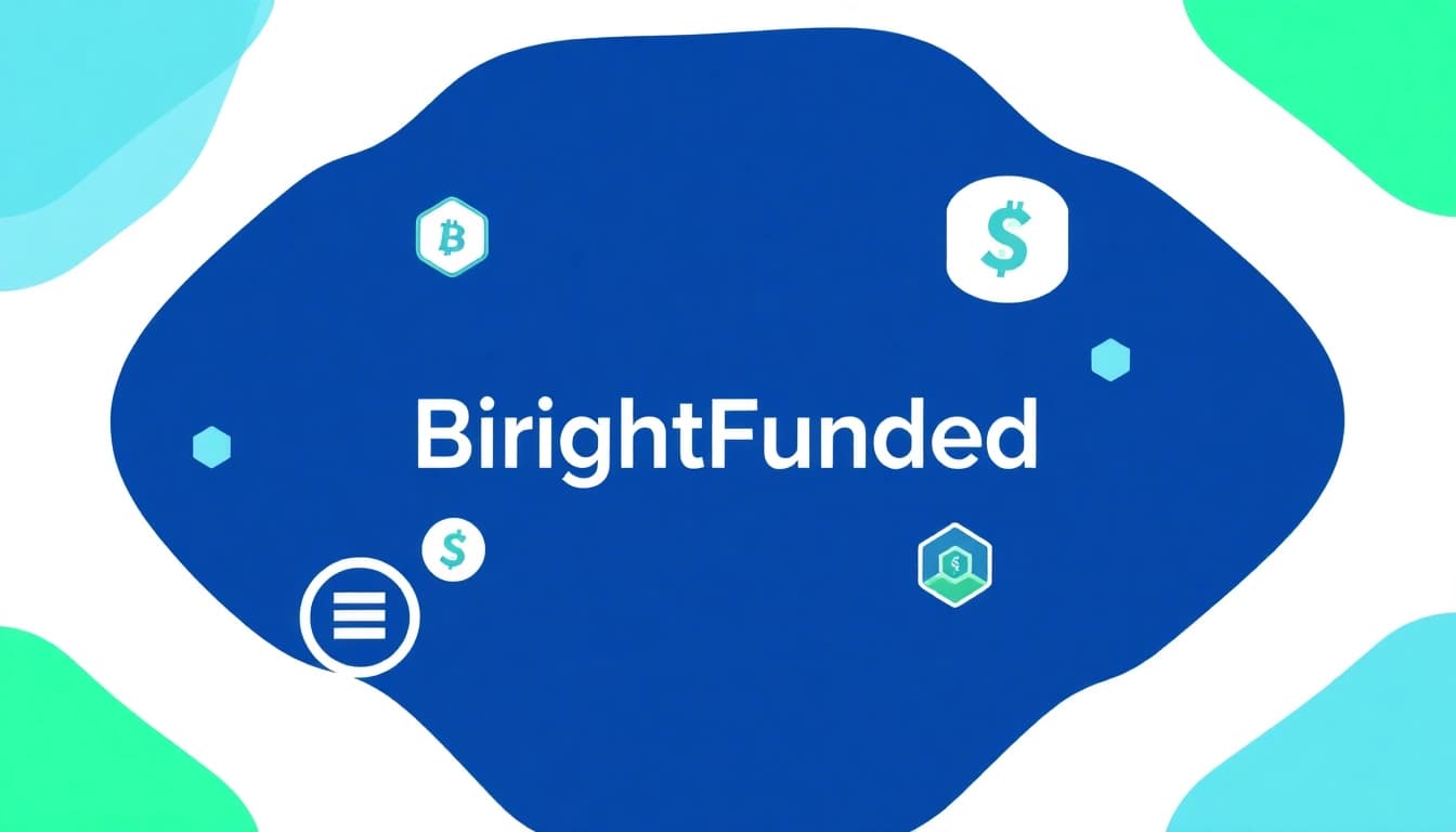 Professionelles Logo von BrightFunded, das einen modernen Ansatz im Prop Trading widerspiegelt.