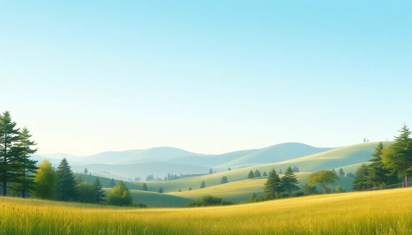 Visual representation of Klima showcasing a tranquil landscape with vibrant natural elements.