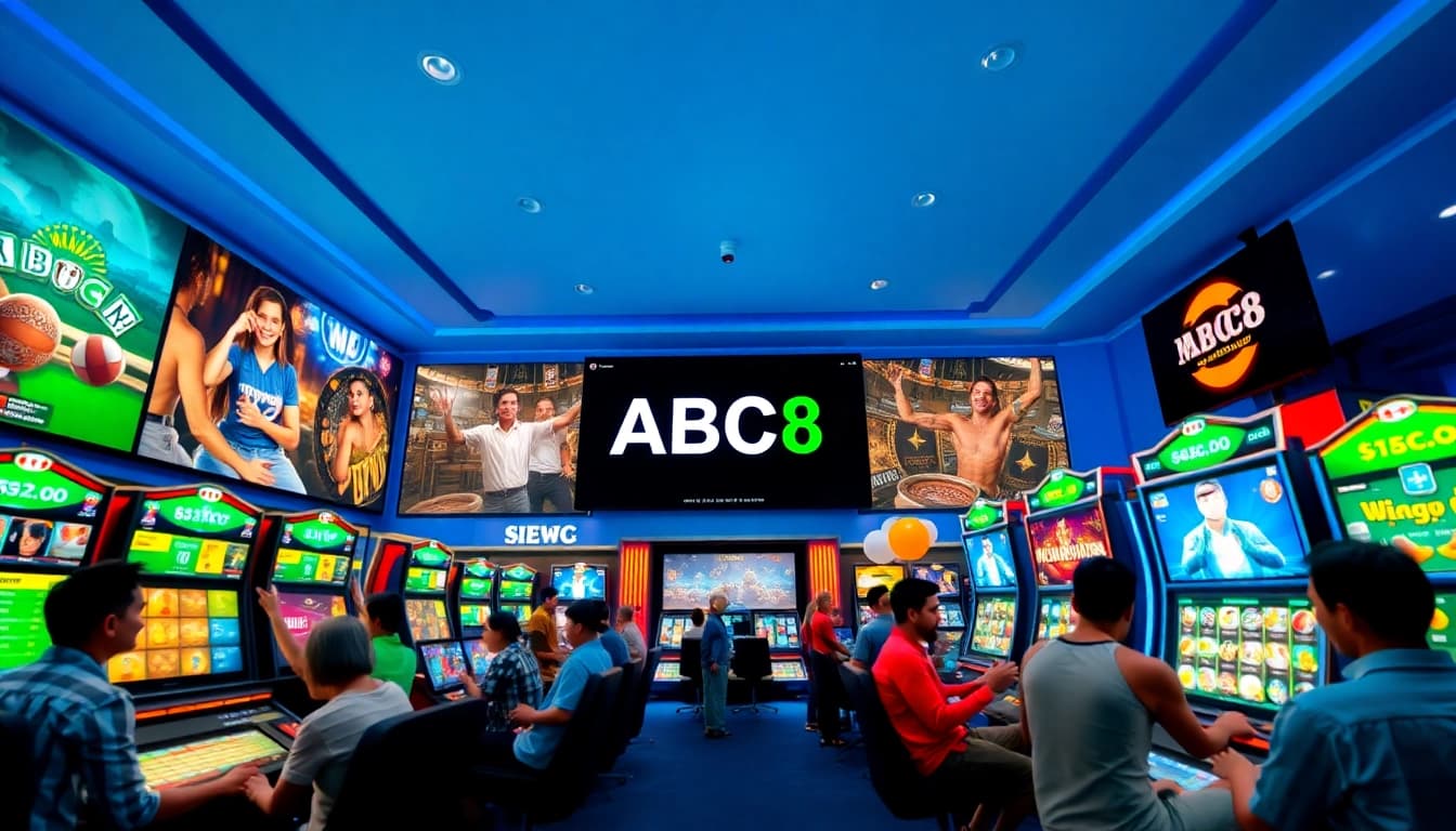 ABC8 buzz: Engaging online betting experience showcasing diverse games and interactive interfaces.