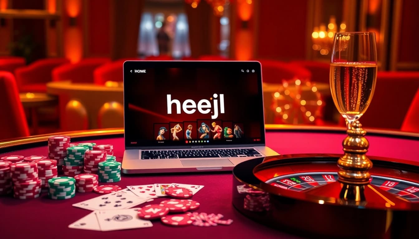 Experience engaging gameplay at home eejl with vibrant casino elements like chips and cards.