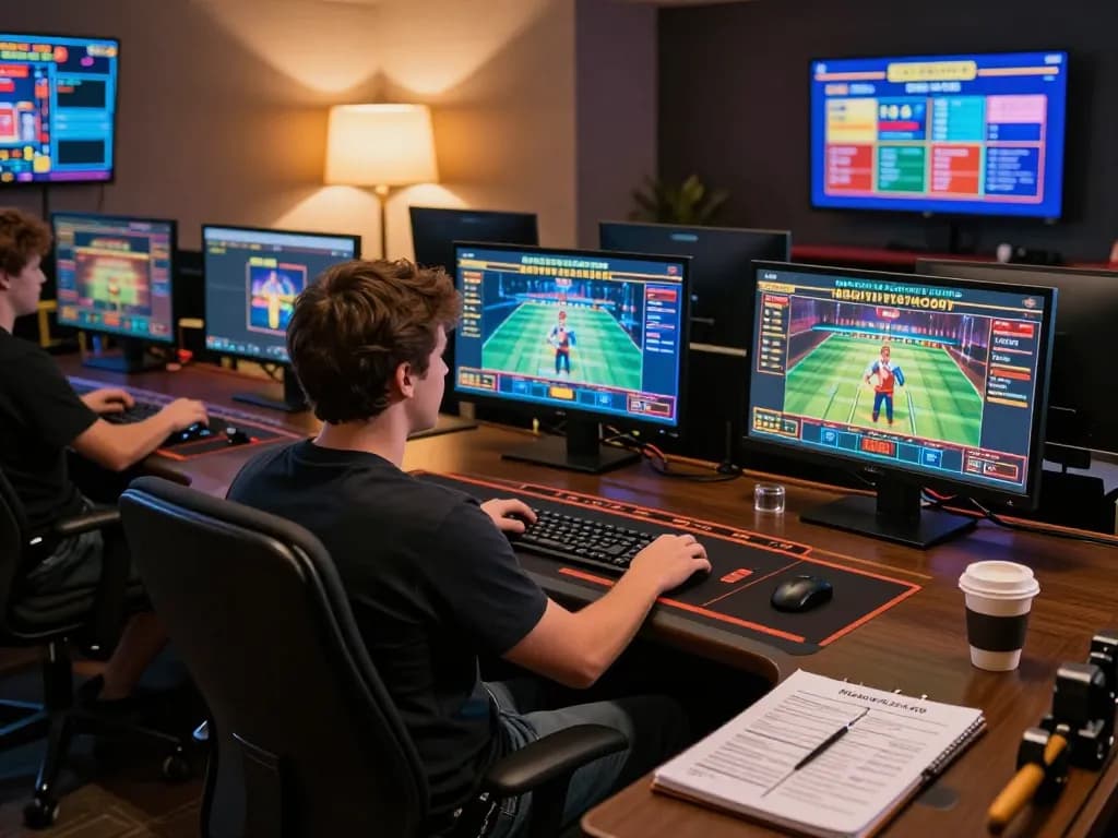 SC88 player engaging with online casino app at home, showing immersive gameplay.