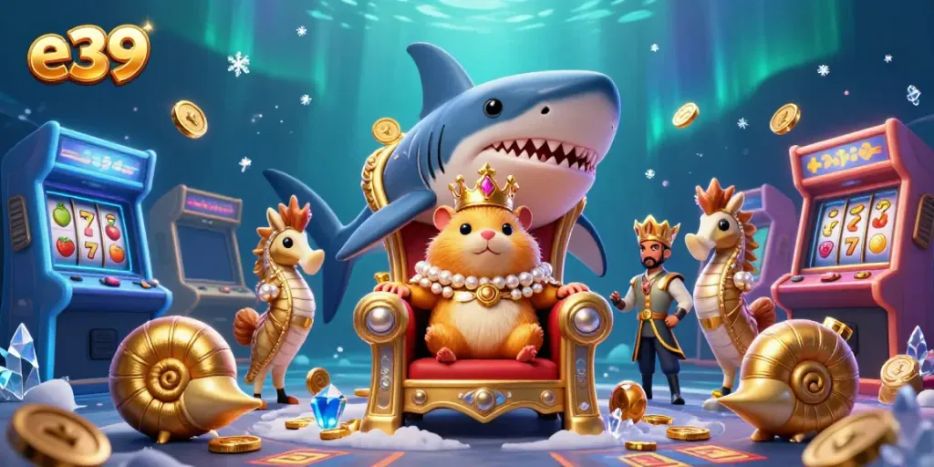 Experience thrilling gameplay on e39 with a captivating underwater casino adventure featuring vibrant characters and classic game elements.