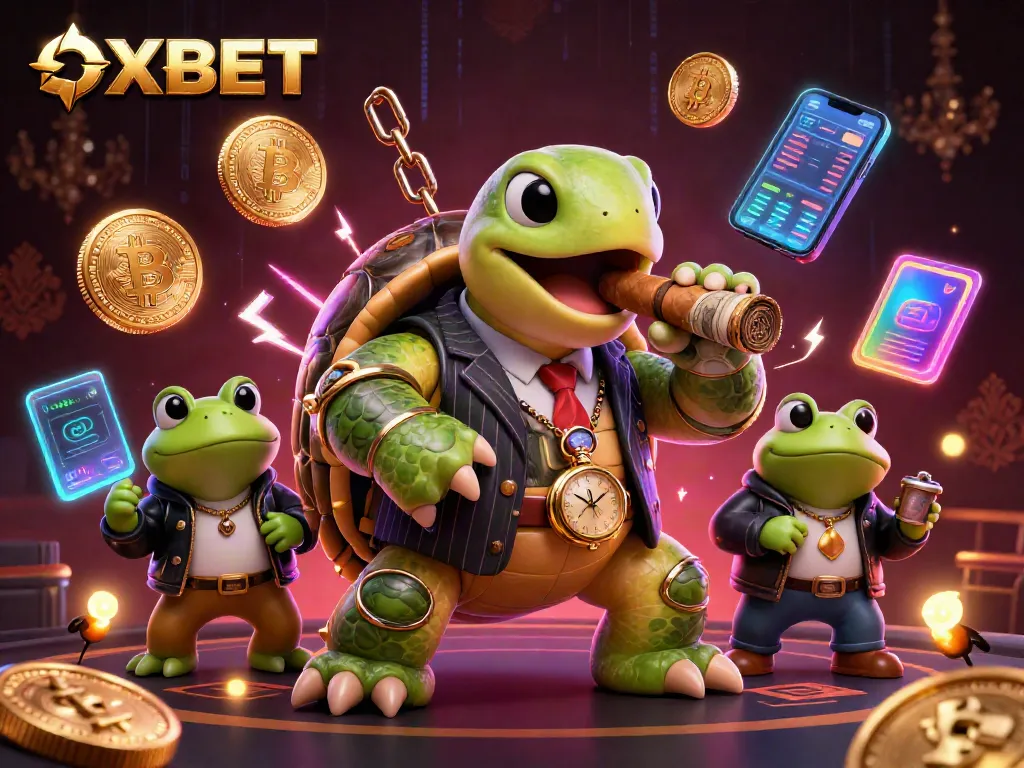 Experience thrilling gameplay at OXBET with a massive turtle in a mobster suit and bullfrog enforcers.