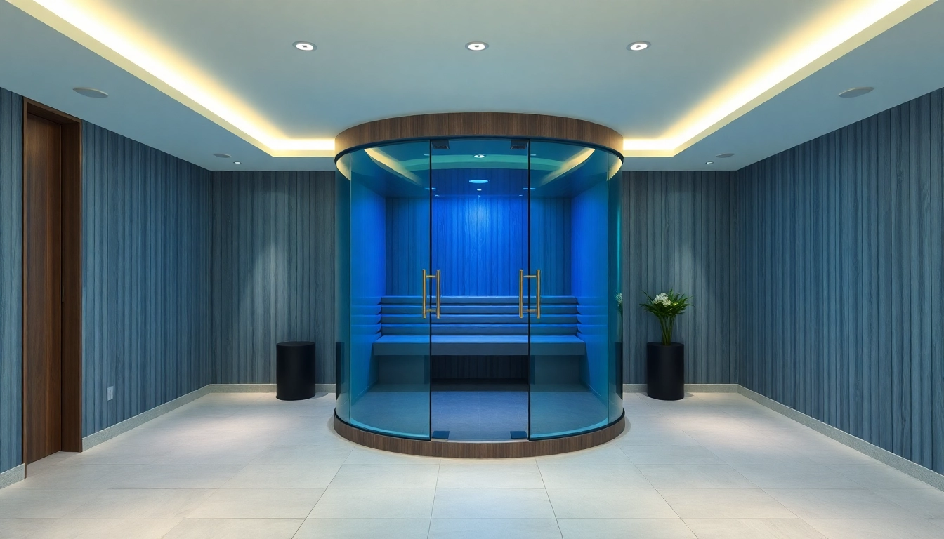 Kältekammer in einem modernen Gesundheitszentrum, ideal für Kältetherapie zur Regeneration.