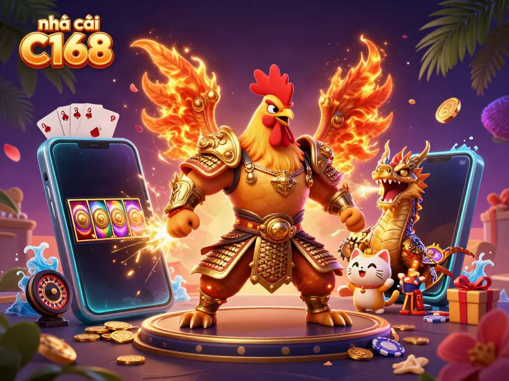 Experience thrilling wins at nhà cái C168 with colorful slots and dynamic gaming characters.