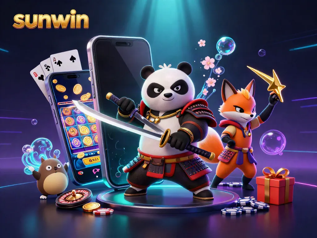 Experience thrilling gameplay with sunwin's vibrant slot game scene featuring dynamic action.