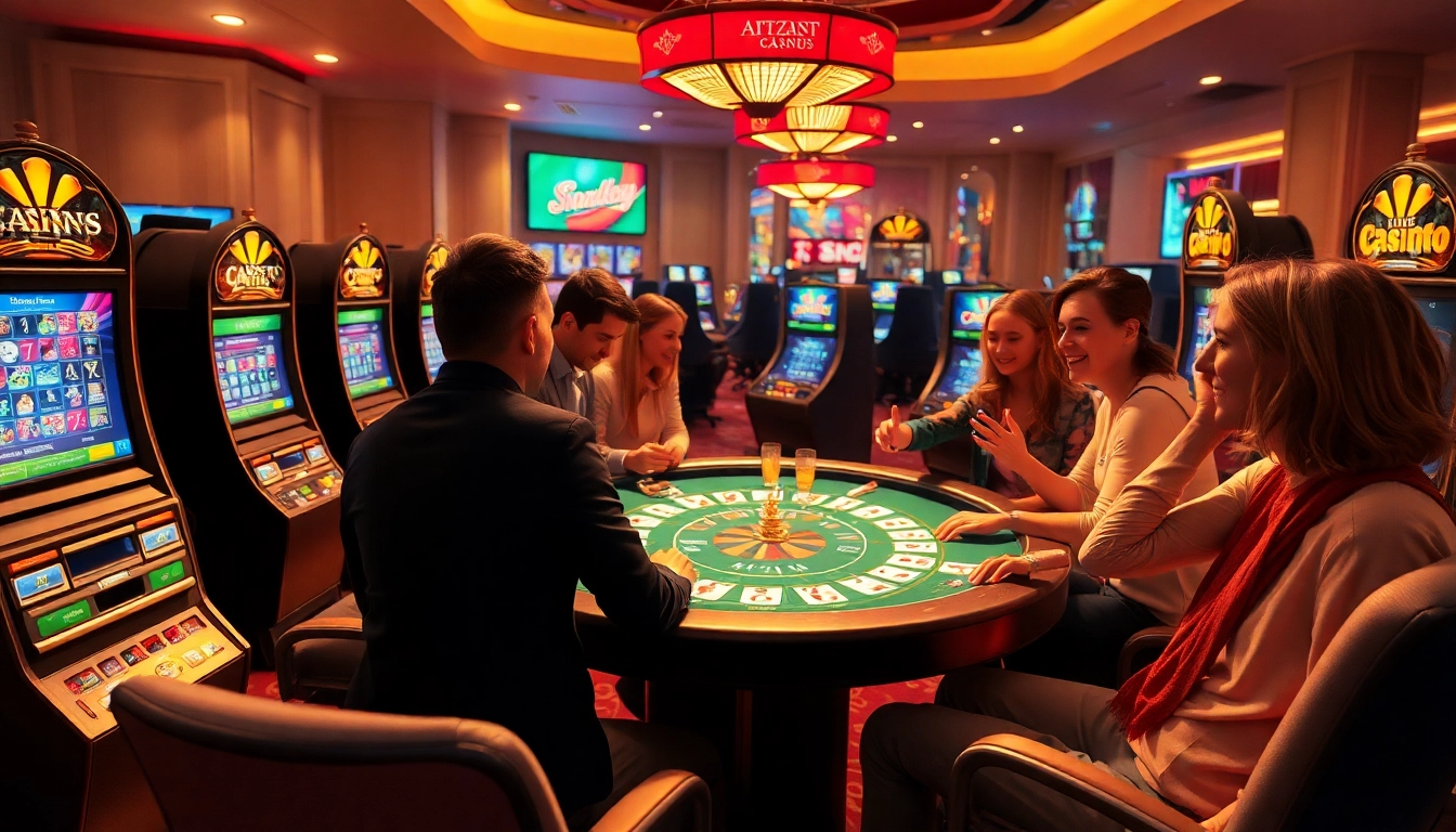 Erleben Sie spannende Spiele in ausländischen Online Casinos mit aufregenden Spielautomaten und lebhaften Spielern.