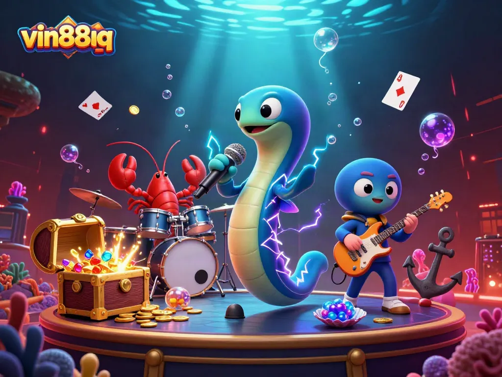 Experience gaming excitement with vin88qq featuring underwater treasures and vibrant characters.