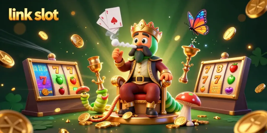 Experience the excitement of slot games with link slot at a vibrant online casino scene.