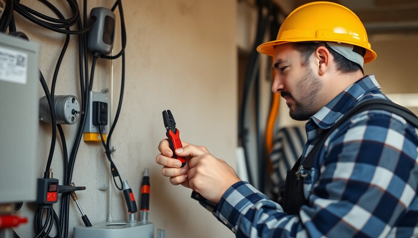 Qualifizierter Techniker führt die Prüfung ortsveränderlicher elektrischer Betriebsmittel mit Sicherheitsgeräten durch.