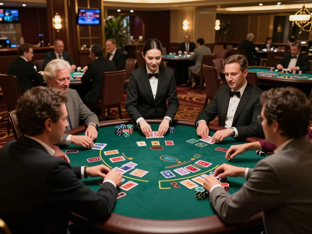 Engaging moments at blackjack table showcasing players' strategies for sc 88 game.