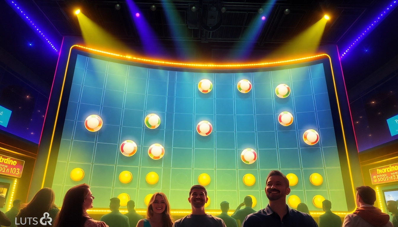 Erleben Sie den Nervenkitzel eines Plinko Casinos mit bunten Bällen, die auf eine Gewinnwand fallen und große Gewinne versprechen.