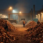 Auf dem Schrottplatz Duisburg werden Altmetalle effizient sortiert und recycelt.