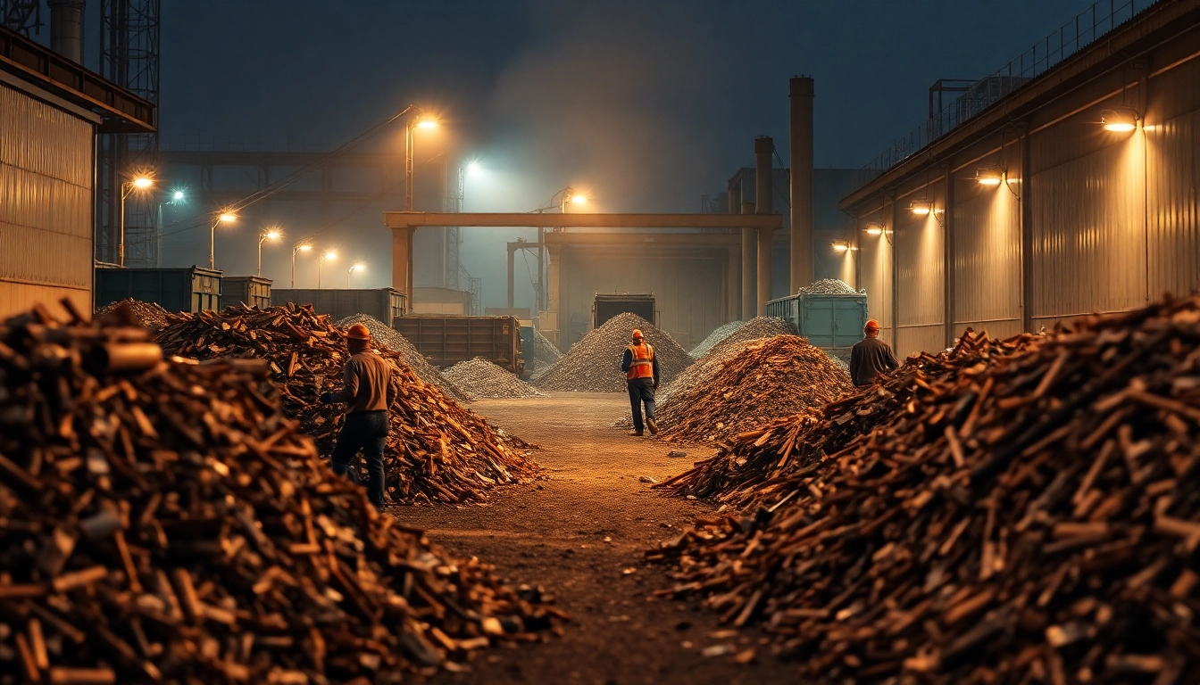Auf dem Schrottplatz Duisburg werden Altmetalle effizient sortiert und recycelt.