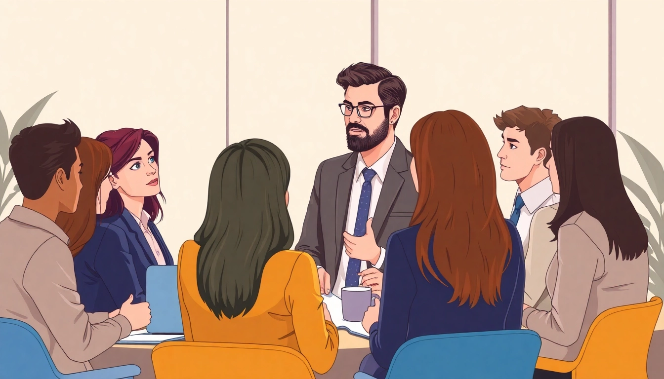 Headhunter Dresden berät Kandidaten in einem professionellen Meeting.