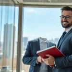 Professioneller Headhunter Frankfurt in modernem Büro mit Ausblick auf die Stadt.