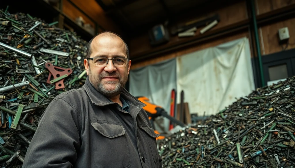Schrotthändler Düsseldorf sortiert Metallschrott effizient und umweltbewusst.