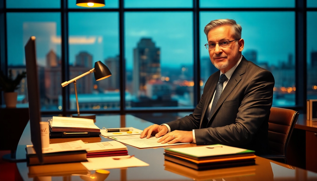 Headhunter Gastronomie in action, showcasing a professional executive in a modern office.