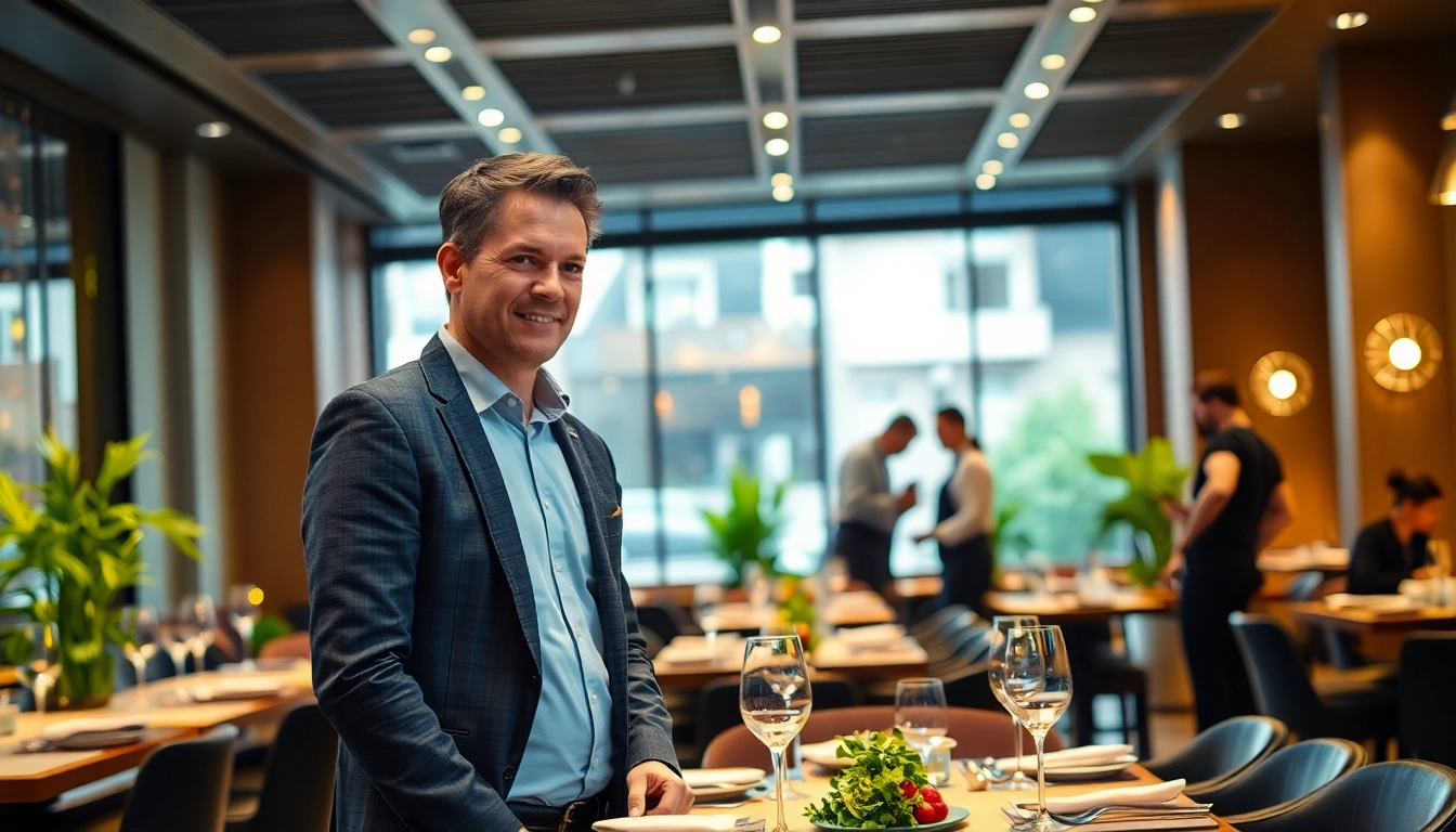 Headhunter Gastronomie berät erfolgreich einen Kunden in einem eleganten Restaurant.