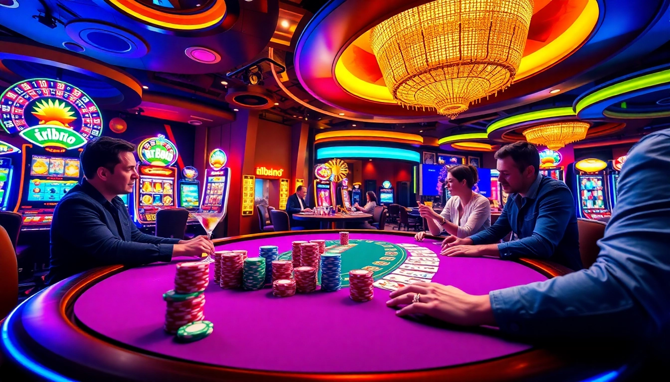 Experience thrilling poker action at rr888 with colorful chips and dynamic casino ambiance.