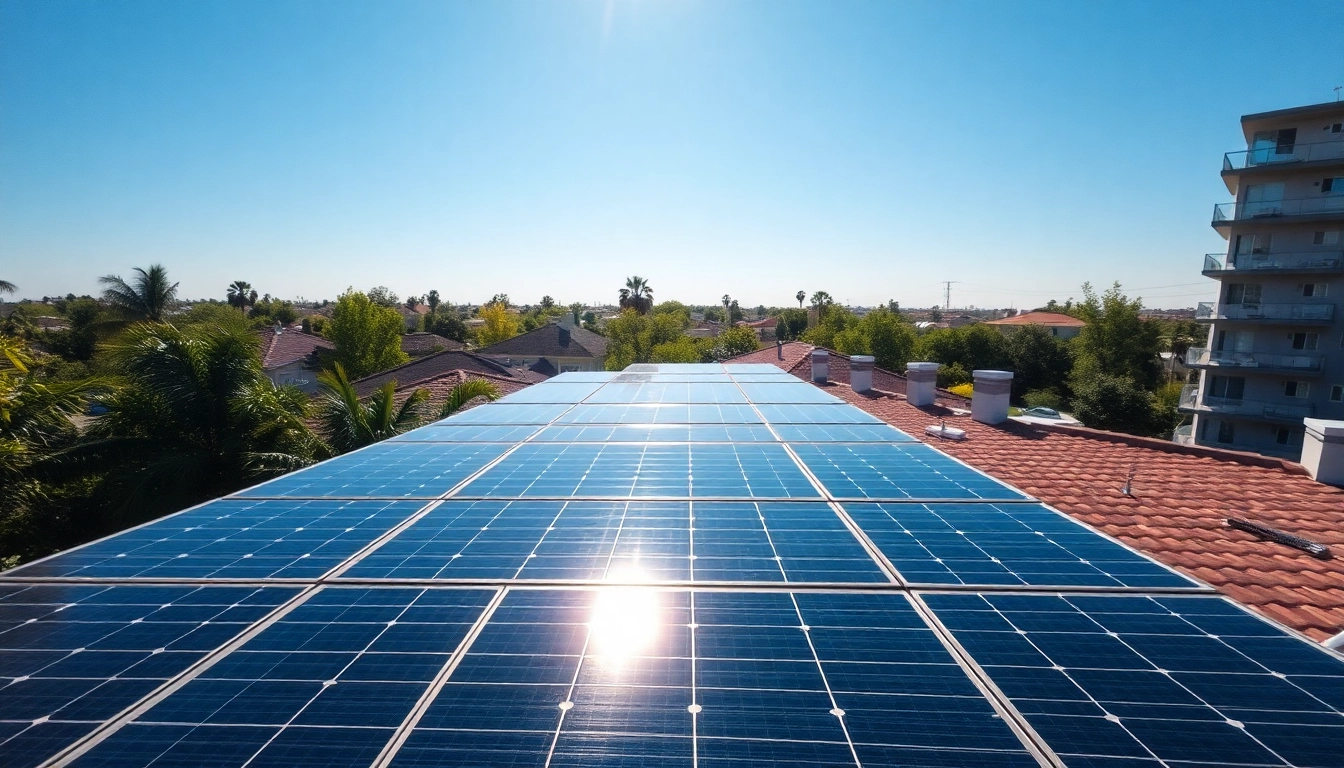 Photovoltaikanlage Kaufen Wien at a residential rooftop with clear skies and greenery.