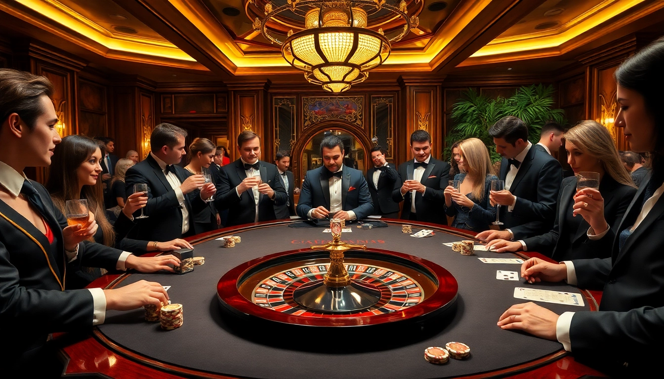Winning at poker while contacting https://ecogreenbuilders.in/contact/ in a luxurious casino scene.