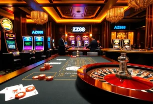 Experience the thrilling ambiance at AZ88, featuring action-packed casino games and signature cocktails.