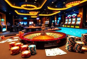 Experience the thrill of online betting at trang chủ lucky88 with vibrant casino visuals.