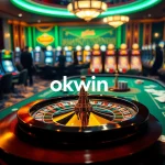 Engaged players at a vibrant casino table embodying the excitement of okwin gambling.