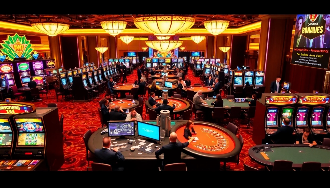 Erleben Sie den Nervenkitzel im NV Casino mit lebhaften Spieltischen, bunten Slots und aktiven Spielern, die sich an spannenden Wetten beteiligen.