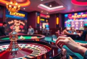 Experience the thrill of luckywin tài xỉu in a vibrant online casino setting with engaging game elements.