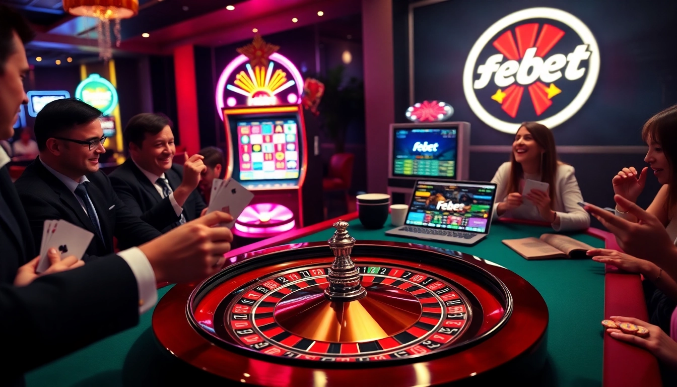 Experience the luxury of Febet with thrilling casino games, vibrant slot machines, and poker excitement.