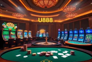 Experience the excitement of U888 with vibrant casino games, elegant tables, and engaging interfaces.