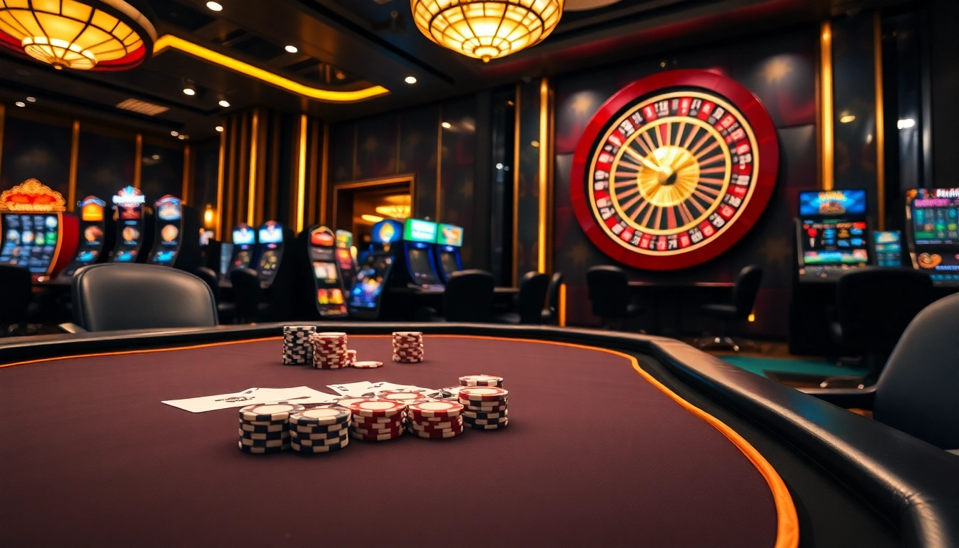 Players engaging in a high-stakes game at 33WIN casino table, showcasing excitement and luxury.