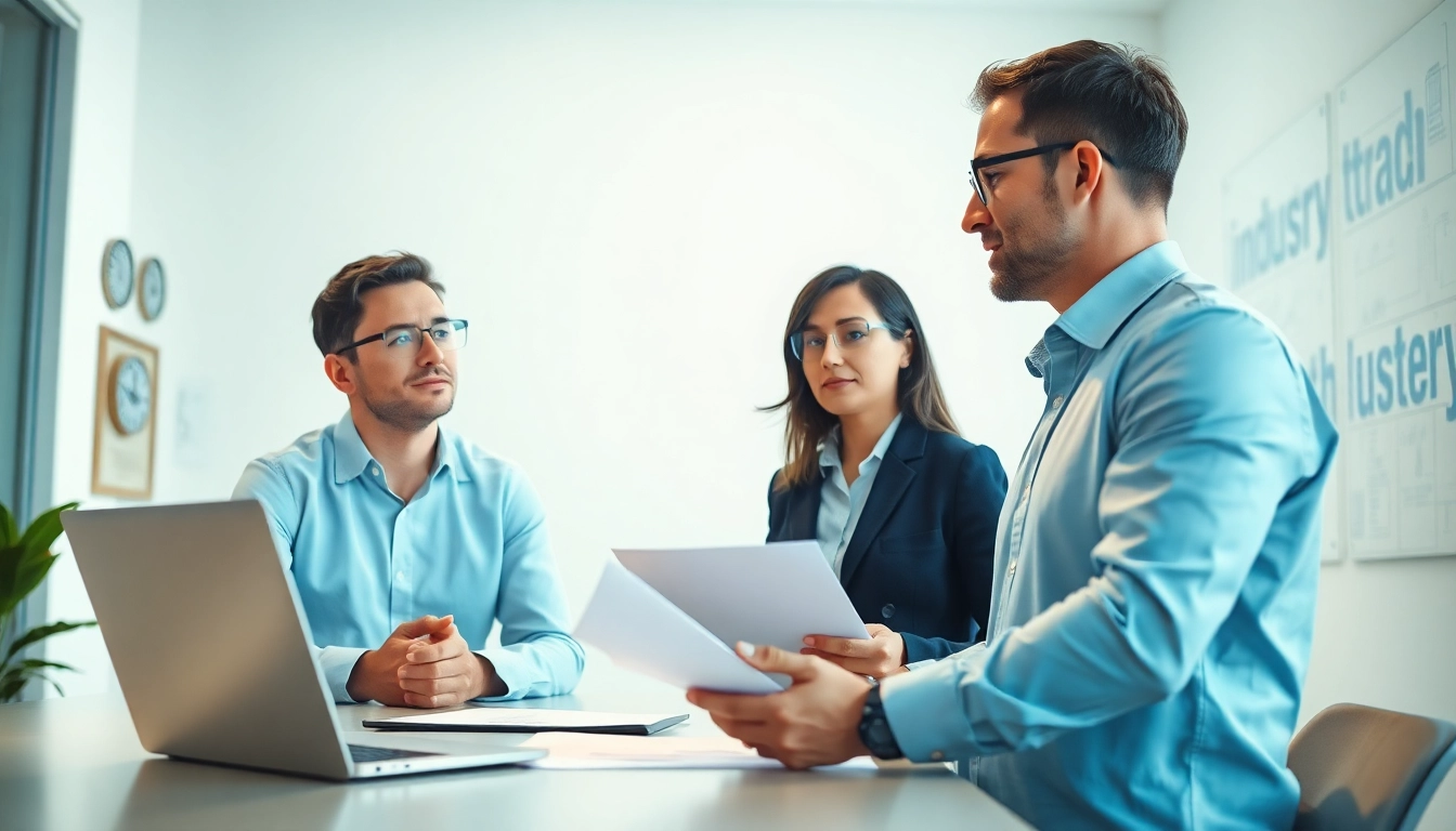 Headhunter Ingenieure bietet individuelle Beratung in einem modernen Büro.