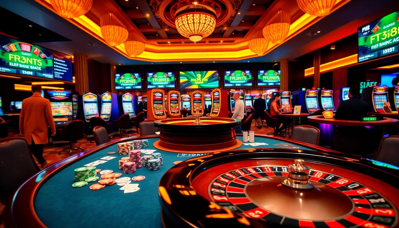 Gambling excitement at https://f168.sarl/ with dynamic poker games and vibrant casino ambiance.