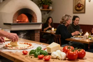 Experience the vibrant atmosphere at Pizzeria Madera, where authentic Italian dishes are crafted, featuring pg soft pizza and fresh ingredients.