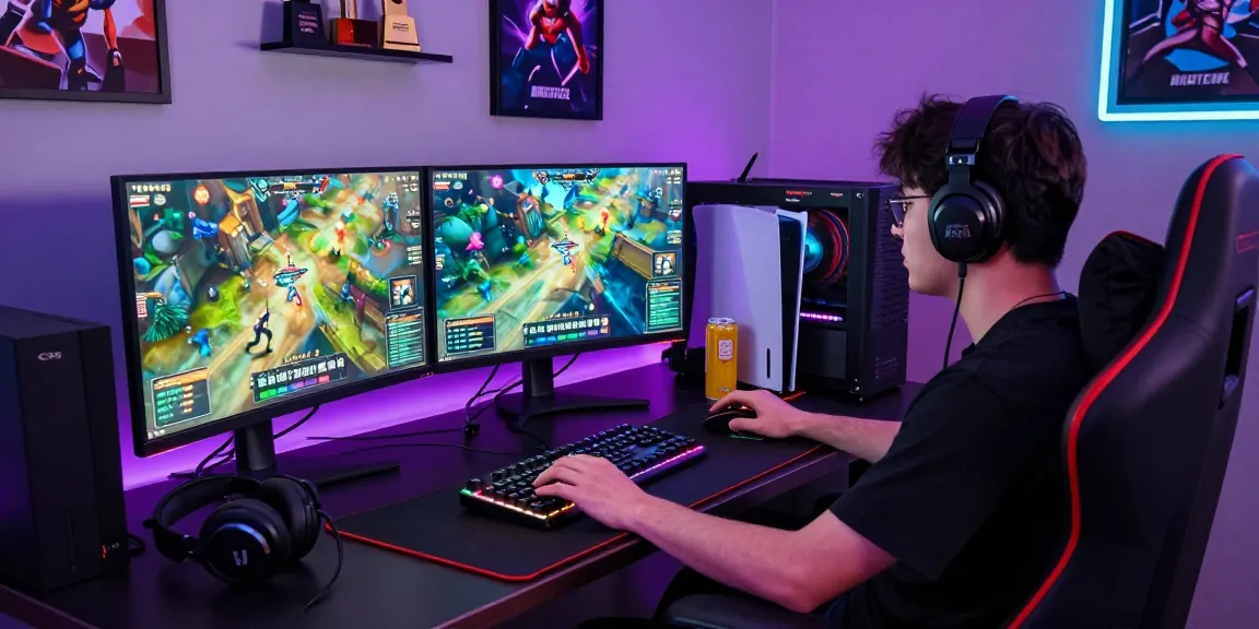 FAFA828 competitive gamer streaming live in a vibrant gaming setup
